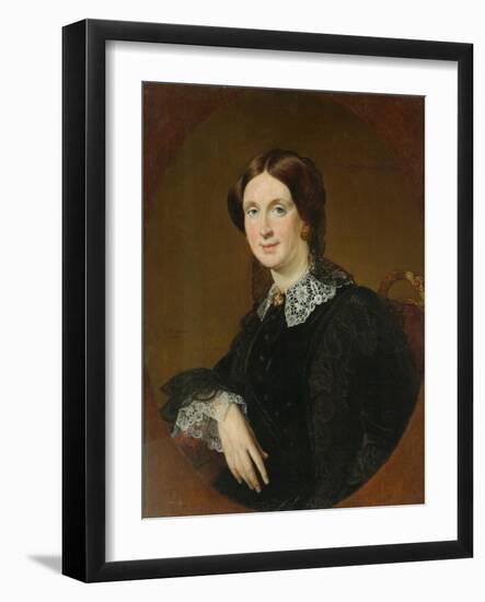 Portrait of N.I. Panina, 1855-Vasili Andreyevich Tropinin-Framed Giclee Print