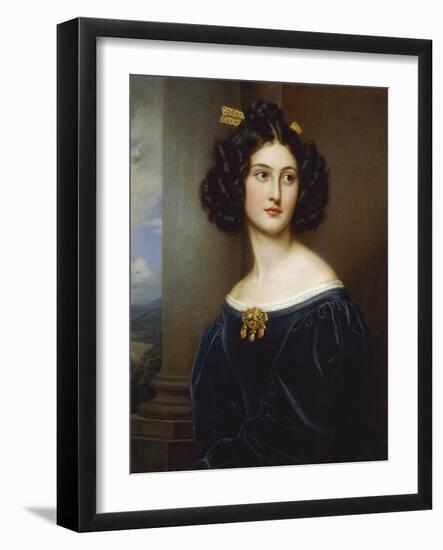 Portrait of Nanette Kaula (1812 - 1876), 1829-Joseph Karl Stieler-Framed Giclee Print