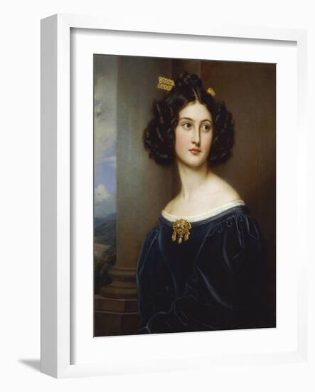 Portrait of Nanette Kaula (1812 - 1876), 1829-Joseph Karl Stieler-Framed Giclee Print