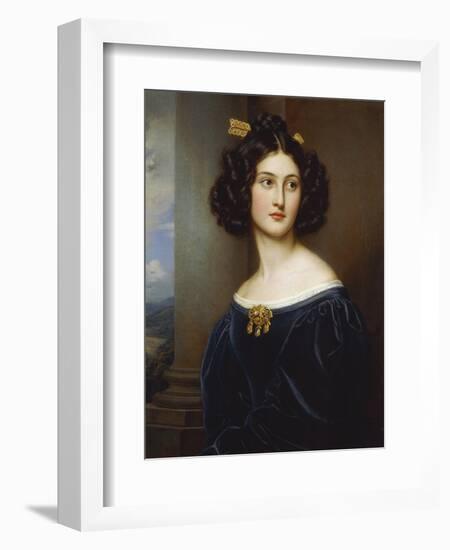 Portrait of Nanette Kaula (1812 - 1876), 1829-Joseph Karl Stieler-Framed Giclee Print