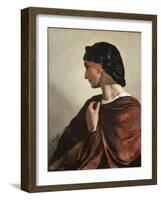 Portrait of Nanna, Ca 1861-Anselm Feuerbach-Framed Giclee Print