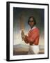 Portrait of Nannultera, a Young Poonindie Cricketer-John Michael Crossland-Framed Giclee Print