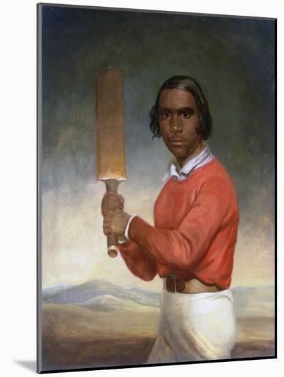 Portrait of Nannultera, a Young Poonindie Cricketer-John Michael Crossland-Mounted Giclee Print