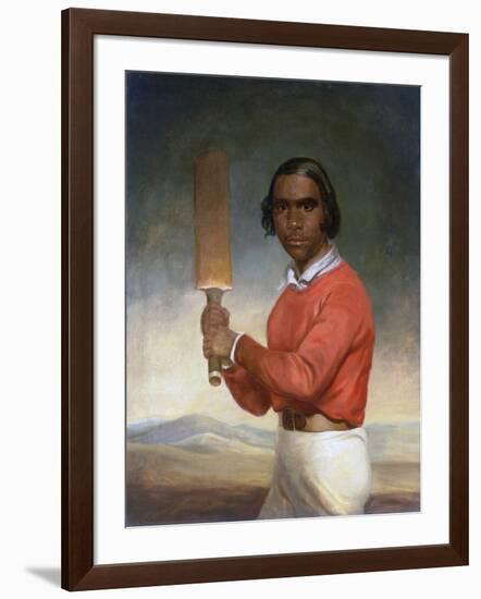 Portrait of Nannultera, a Young Poonindie Cricketer-John Michael Crossland-Framed Giclee Print