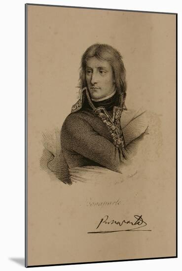 Portrait of Napoleon Bonaparte (1769-1821)-Francois Seraphin Delpech-Mounted Giclee Print