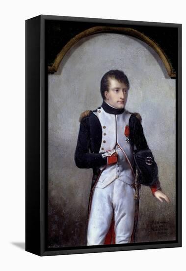 Portrait of Napoleon Bonaparte, First Consul by Jean-Baptiste Isabey-null-Framed Stretched Canvas