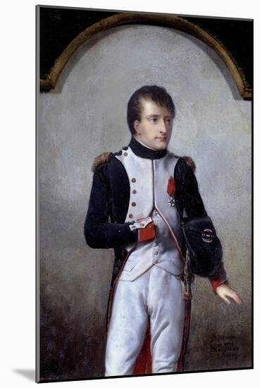 Portrait of Napoleon Bonaparte, First Consul by Jean-Baptiste Isabey-null-Mounted Giclee Print