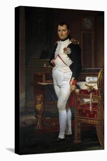 Portrait of Napoleon Bonaparte in His Study at the Tuileries Palace by Jacques-Louis David-null-Stretched Canvas