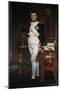 Portrait of Napoleon Bonaparte in His Study at the Tuileries Palace by Jacques-Louis David-null-Mounted Giclee Print