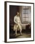 Portrait of Napoleon I on St. Helena Dictating His Memoires by Charles Auguste Steuben-null-Framed Giclee Print
