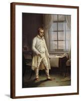 Portrait of Napoleon I on St. Helena Dictating His Memoires by Charles Auguste Steuben-null-Framed Giclee Print