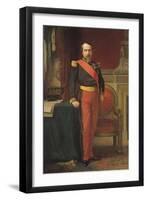 Portrait of Napoleon III (1808-73) 1862-Hippolyte Flandrin-Framed Premium Giclee Print