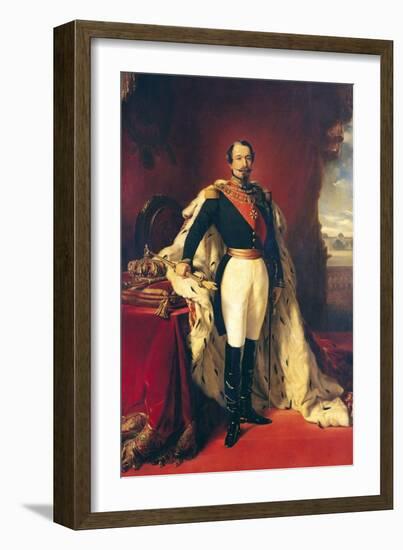 Portrait of Napoleon III (1808-73) Emperor of France-Franz Xaver Winterhalter-Framed Giclee Print