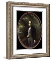 Portrait of Napoleon III by Franz Xaver Winterhalter-null-Framed Giclee Print