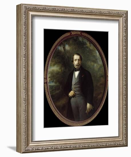 Portrait of Napoleon III by Franz Xaver Winterhalter-null-Framed Giclee Print