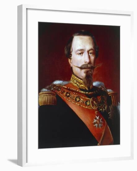 Portrait of Napoleon III of France-null-Framed Giclee Print
