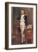 Portrait of Napoleon In His Work Room-Jacques-Louis David-Framed Art Print