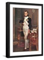 Portrait of Napoleon In His Work Room-Jacques-Louis David-Framed Art Print