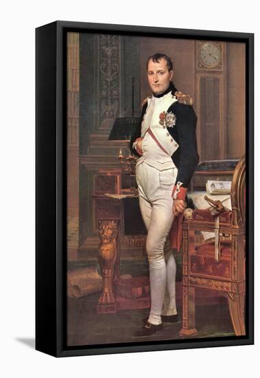 Portrait of Napoleon In His Work Room-Jacques-Louis David-Framed Stretched Canvas