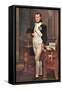 Portrait of Napoleon in His Work Room-Jacques-Louis David-Framed Stretched Canvas