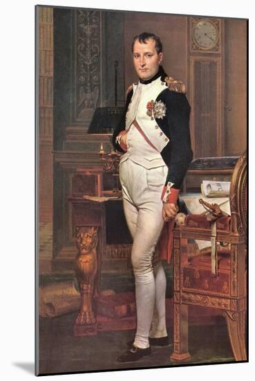 Portrait of Napoleon in His Work Room-Jacques-Louis David-Mounted Art Print