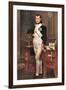 Portrait of Napoleon In His Work Room-Jacques-Louis David-Framed Art Print