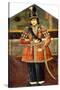 Portrait of Nasr-Al-Din Shah, C.1850-null-Stretched Canvas