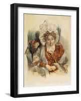 Portrait of Natalia Kirillovna Zagryazyskaya Née Razumovskaya, 1821-Pyotr Fyodorovich Sokolov-Framed Giclee Print