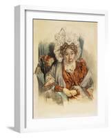 Portrait of Natalia Kirillovna Zagryazyskaya Née Razumovskaya, 1821-Pyotr Fyodorovich Sokolov-Framed Giclee Print