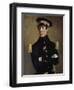 Portrait of Naval Lieutenant Gachot by Jean Francois Millet-null-Framed Giclee Print