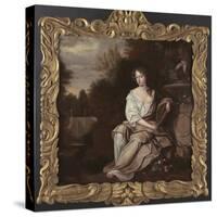 Portrait of Nell Gywn with Frame, 1670s-Sir Peter Lely-Stretched Canvas