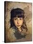 Portrait of Nene, 1885-Telemaco Signorini-Stretched Canvas