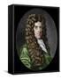 Portrait of Neremiah Grew (1641-1721) English botanist-French School-Framed Stretched Canvas