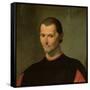 Portrait of Niccolo Machiavelli (1469-1527) (Detail of 62196)-Santi di Tito-Framed Stretched Canvas