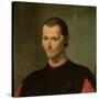 Portrait of Niccolo Machiavelli (1469-1527) (Detail of 62196)-Santi di Tito-Stretched Canvas