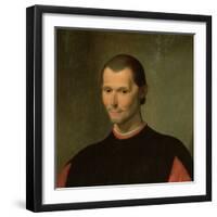 Portrait of Niccolo Machiavelli (1469-1527) (Detail of 62196)-Santi di Tito-Framed Giclee Print