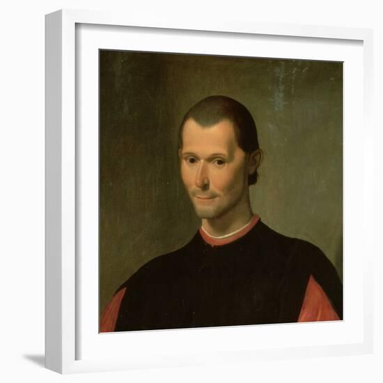 Portrait of Niccolo Machiavelli (1469-1527) (Detail of 62196)-Santi di Tito-Framed Giclee Print