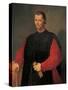 Portrait of Niccolo Machiavelli-Santi Di Tito-Stretched Canvas