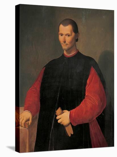 Portrait of Niccolo Machiavelli-Santi Di Tito-Stretched Canvas