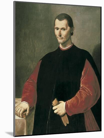 Portrait of Niccolo Machiavelli-Santi Di Tito-Mounted Art Print