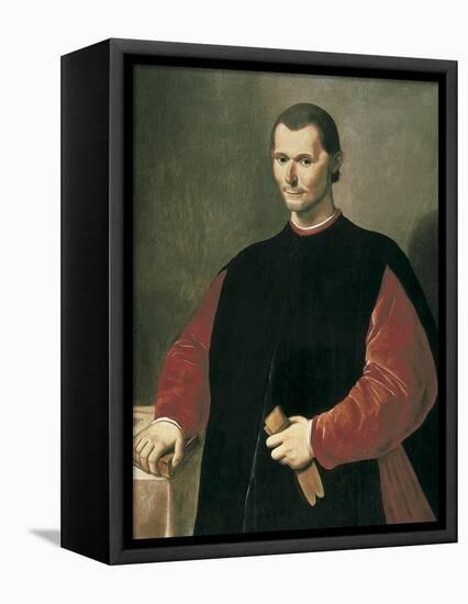 Portrait of Niccolo Machiavelli-Santi Di Tito-Framed Stretched Canvas