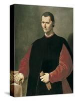 Portrait of Niccolo Machiavelli-Santi Di Tito-Stretched Canvas