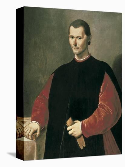 Portrait of Niccolo Machiavelli-Santi Di Tito-Stretched Canvas