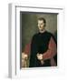 Portrait of Niccolo Machiavelli-Santi Di Tito-Framed Art Print