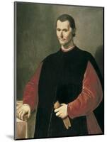 Portrait of Niccolo Machiavelli-Santi Di Tito-Mounted Art Print