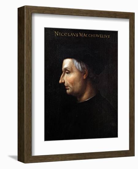 Portrait of Niccolo Machiavelli-Cristofano Dell'altissimo-Framed Giclee Print