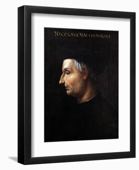 Portrait of Niccolo Machiavelli-Cristofano Dell'altissimo-Framed Giclee Print