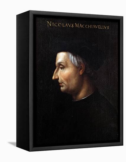 Portrait of Niccolo Machiavelli-Cristofano Dell'altissimo-Framed Stretched Canvas