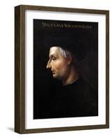 Portrait of Niccolo Machiavelli-Cristofano Dell'altissimo-Framed Giclee Print