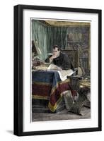 Portrait of Niccolo Machiavelli-Stefano Bianchetti-Framed Giclee Print